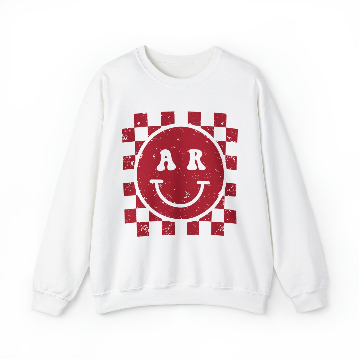 AR Smiley Checkered Sweatshirt