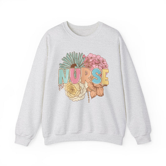 Nurse Floral Sweatshirt