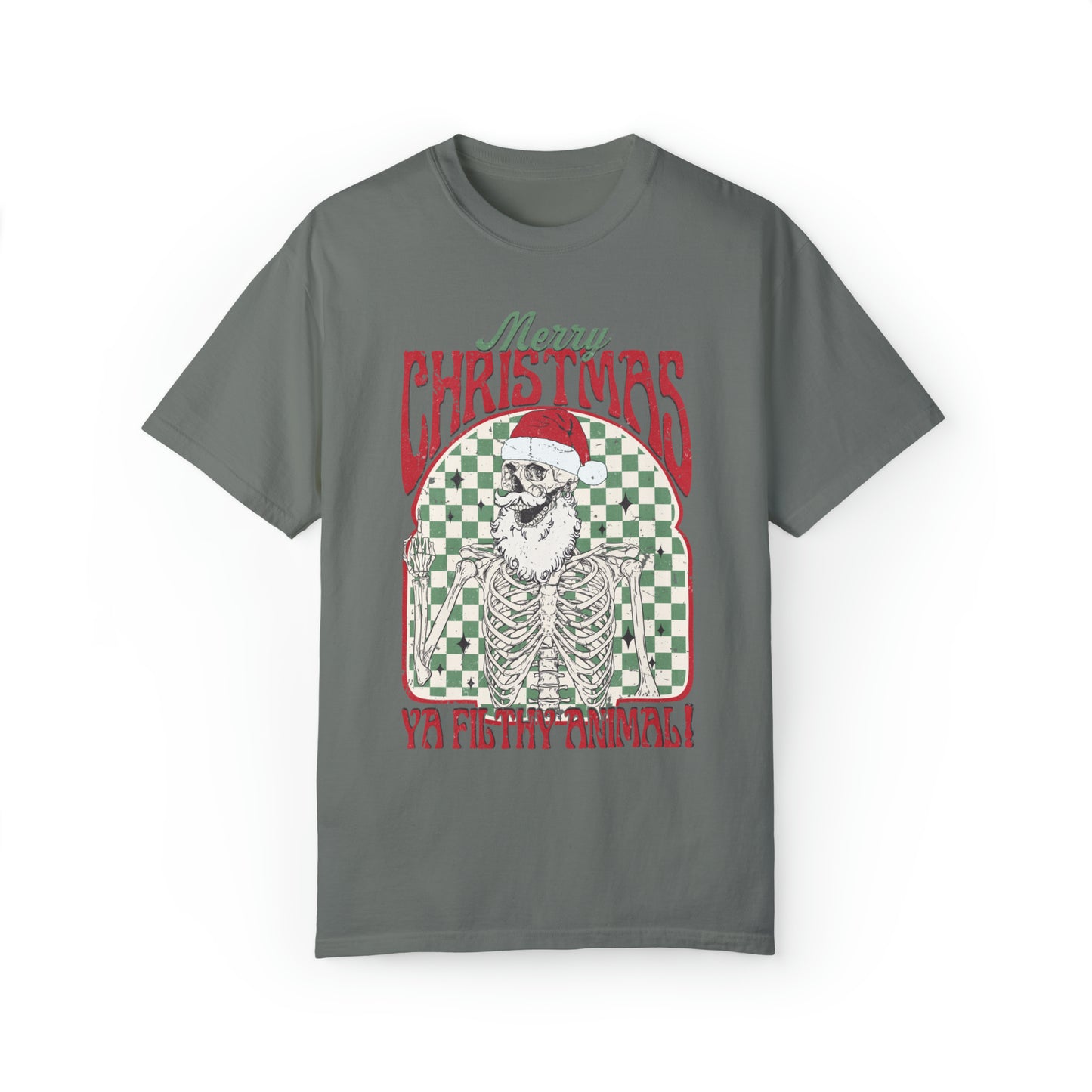 Merry Christmas Filthy Animal Skeleton Shirt
