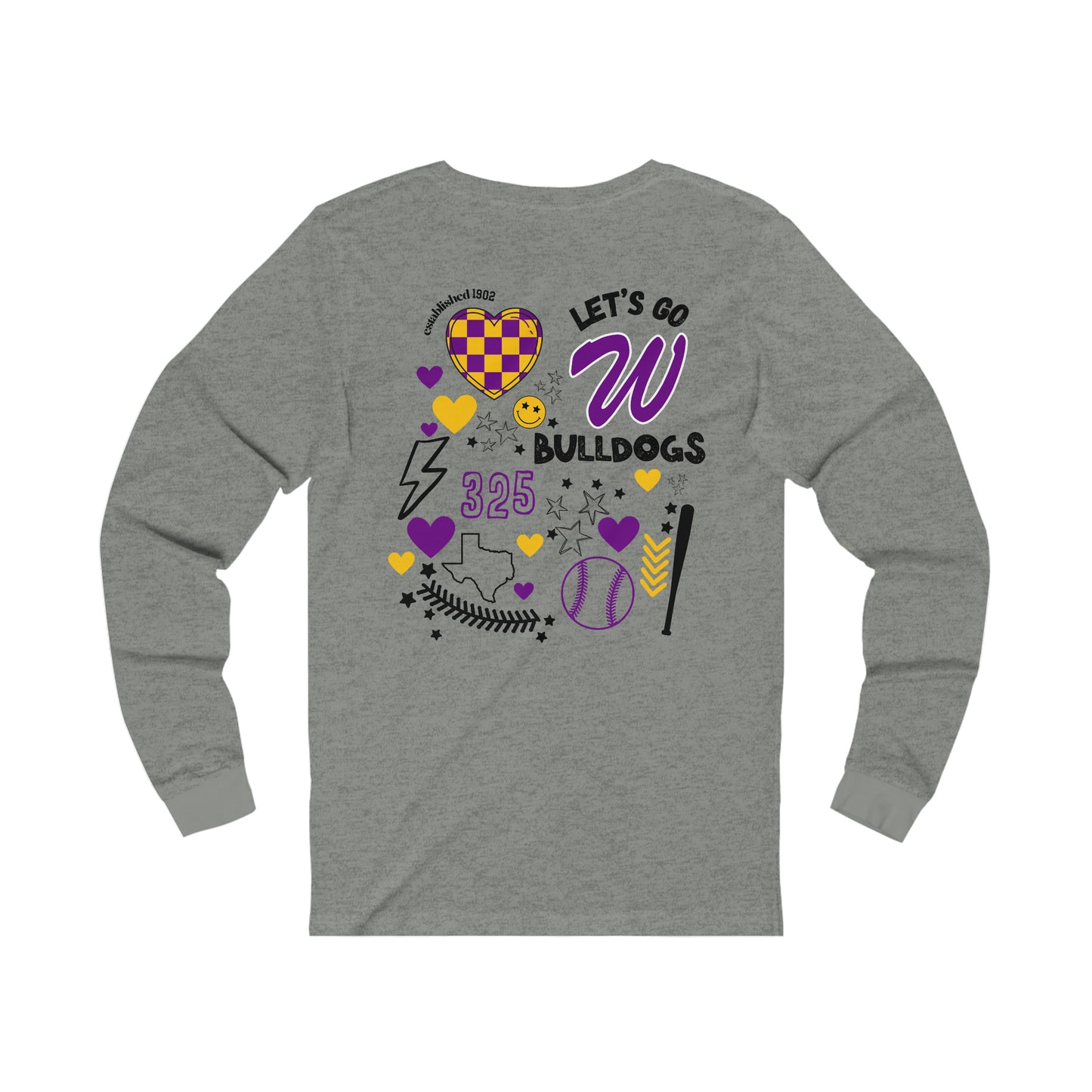 Wylie Baseball Game Day on Bella Canvas
