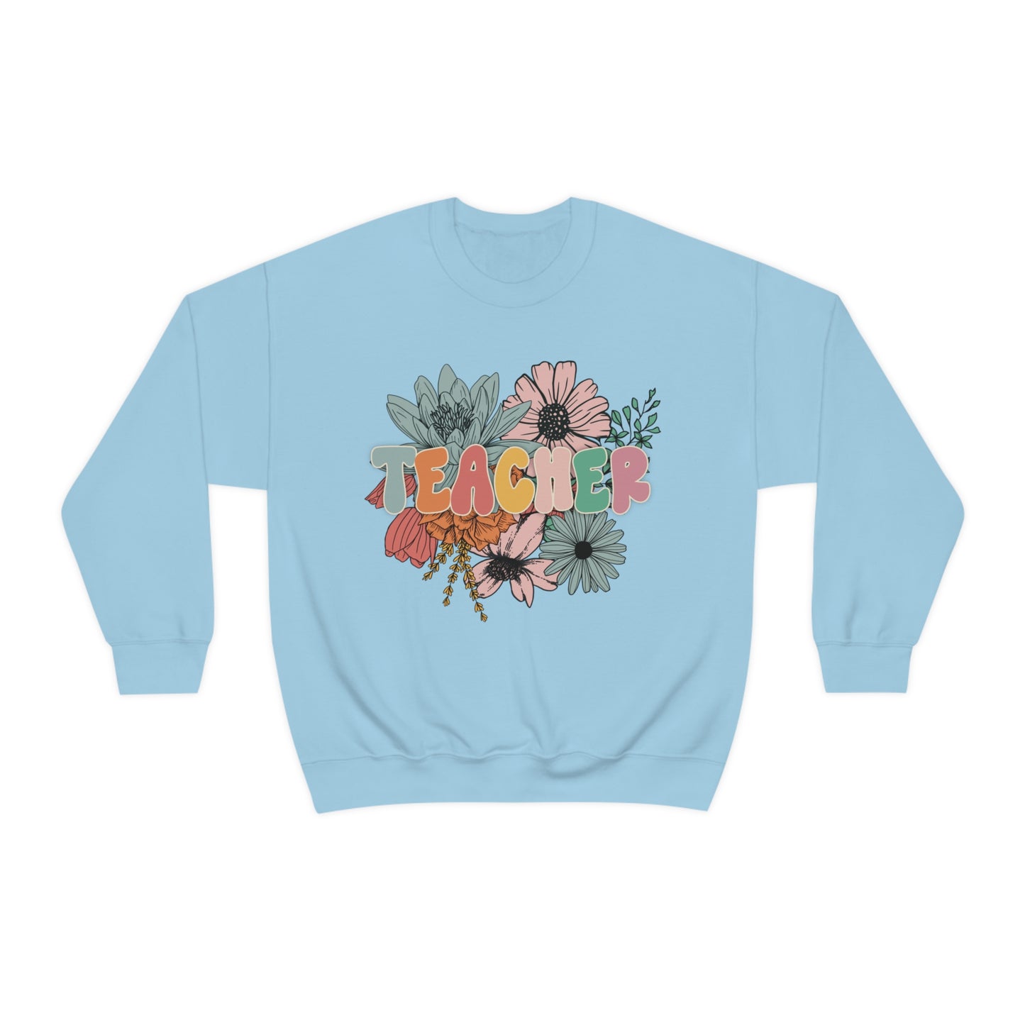 Floral Teacher Sweatshirt