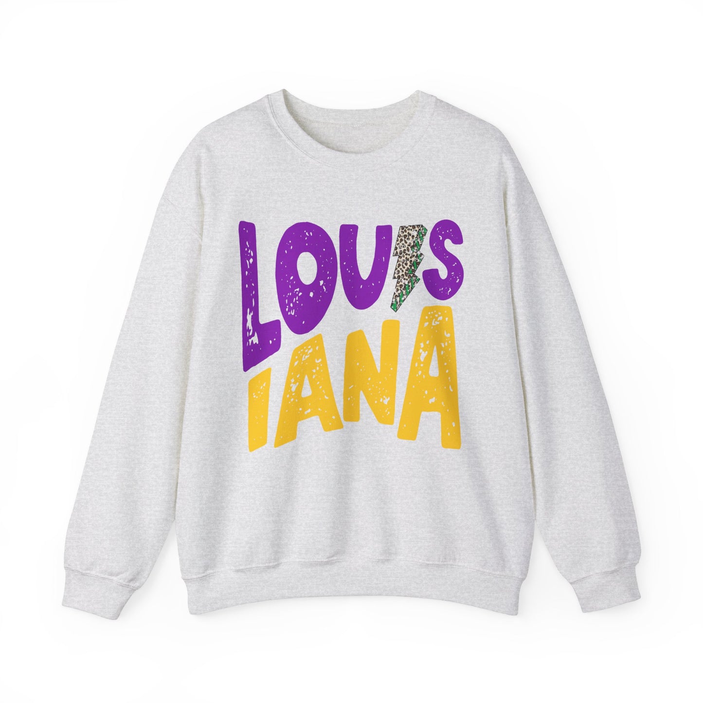 Louisiana Mardi Gras Lightning Bolt Sweatshirt