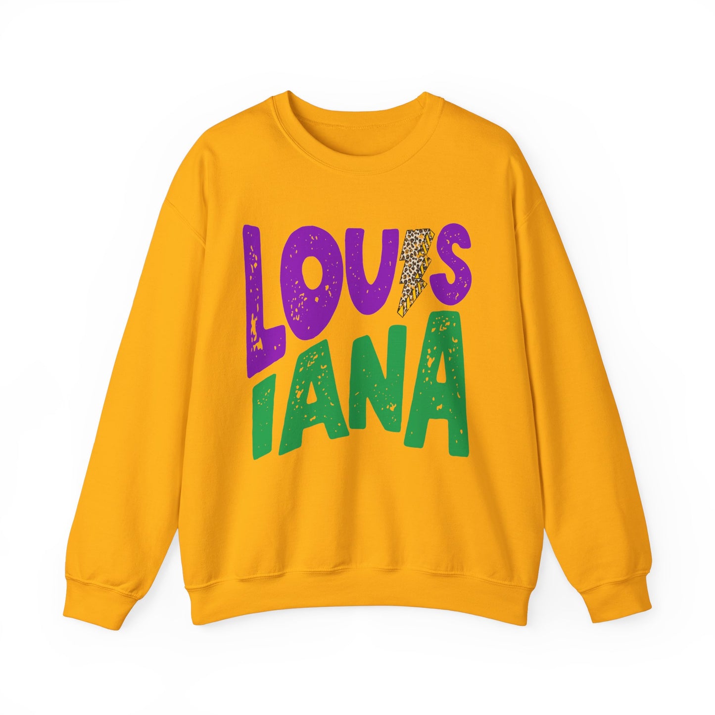 Louisiana Mardi Gras Lightning Bolt Sweatshirt