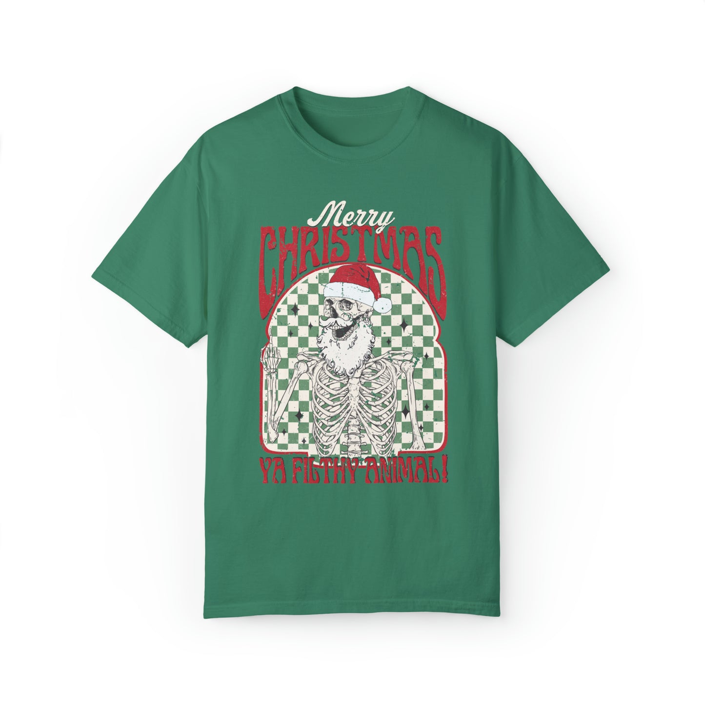 Merry Christmas Filthy Animal Skeleton Shirt