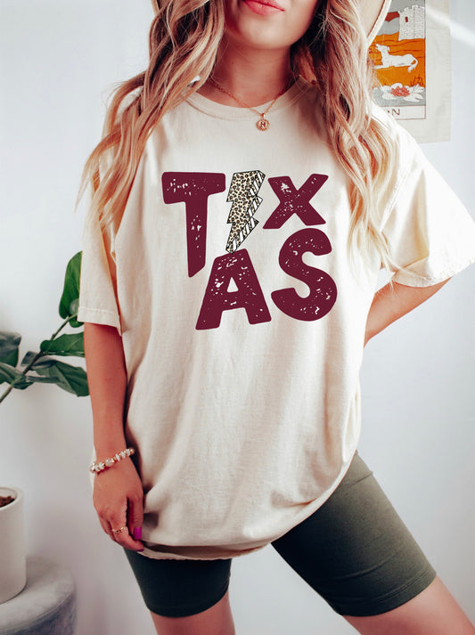 Texas A&M Lightning Bolt Shirt