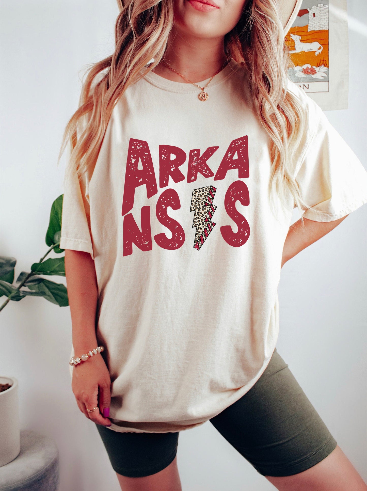 Arkansas Leopard Lightning Bolt Shirt