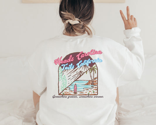Heads Carolina Tails California Sweatshirt