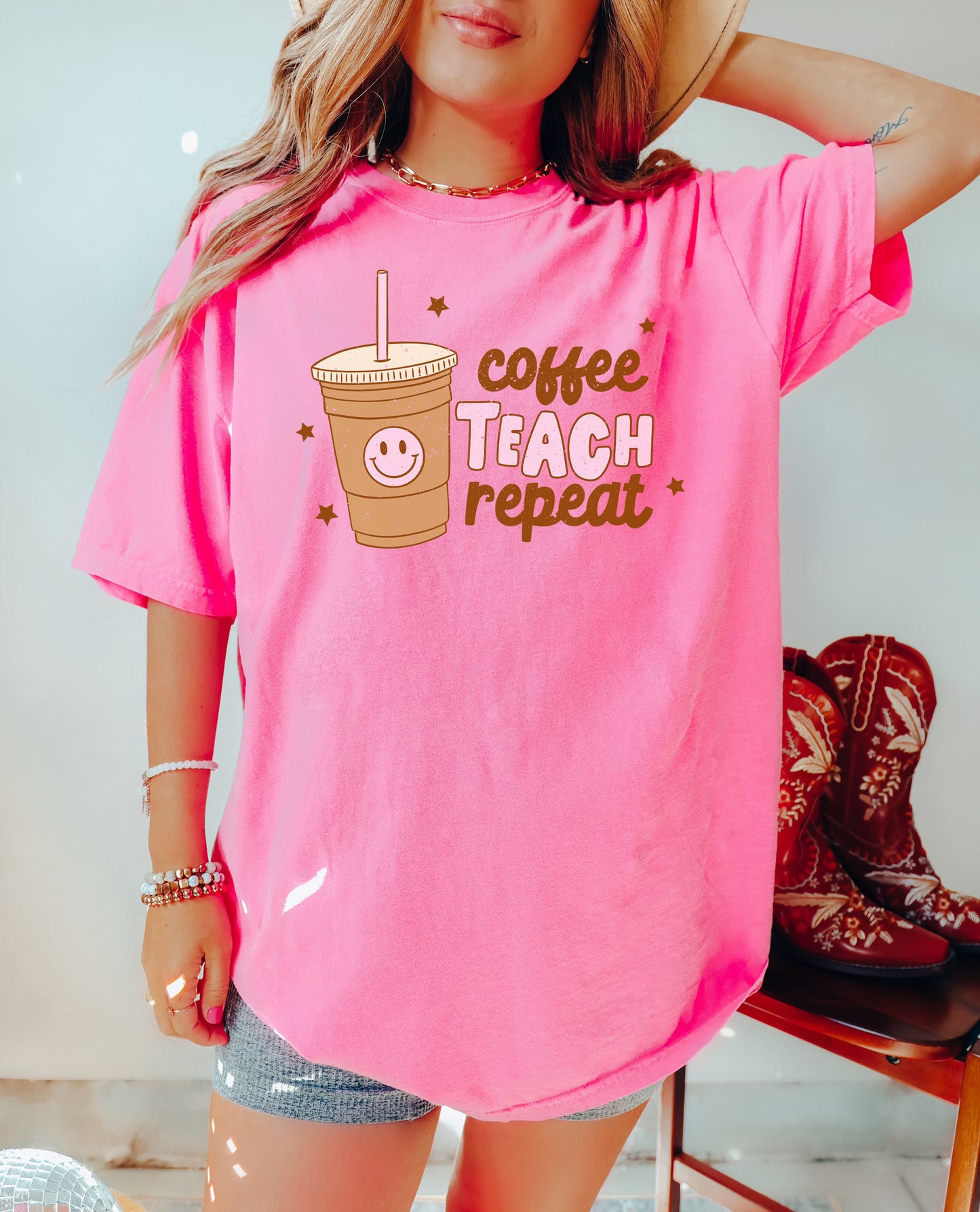 Coffee Teach Repeat Shirt