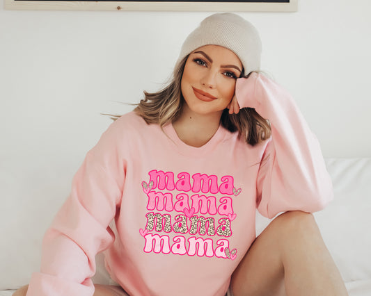 Retro Leopard Mama Sweatshirt