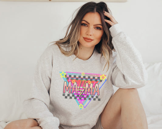 Retro Mama Lightning Bolt Sweatshirt