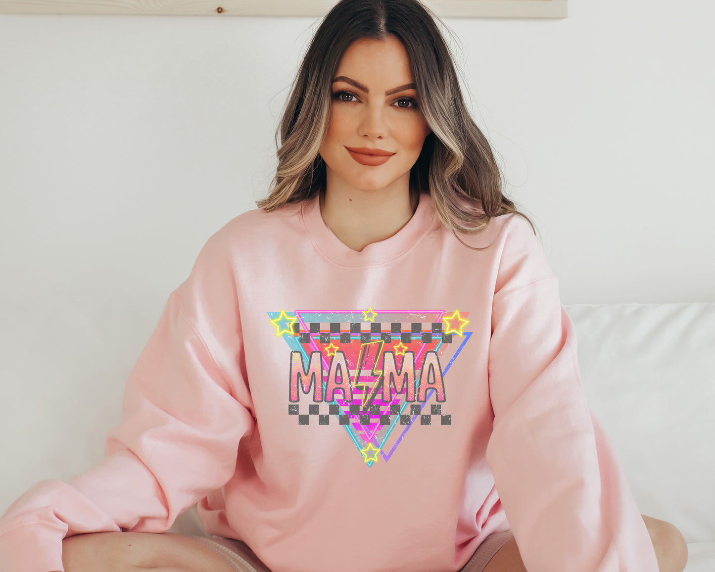 Retro Mama Lightning Bolt Sweatshirt