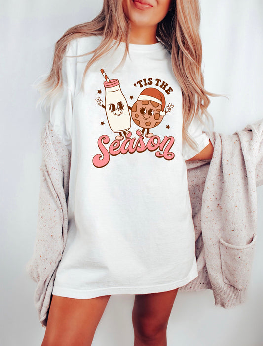 Tis the Season Milk & Cookies Shirt