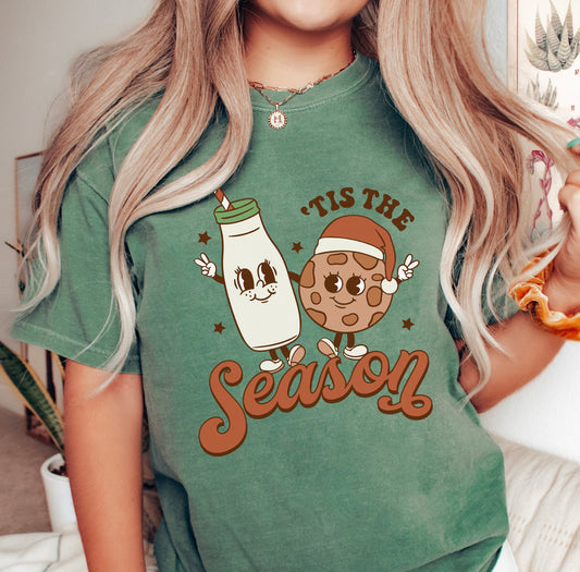 Tis the Season Milk and Cookies Shirt
