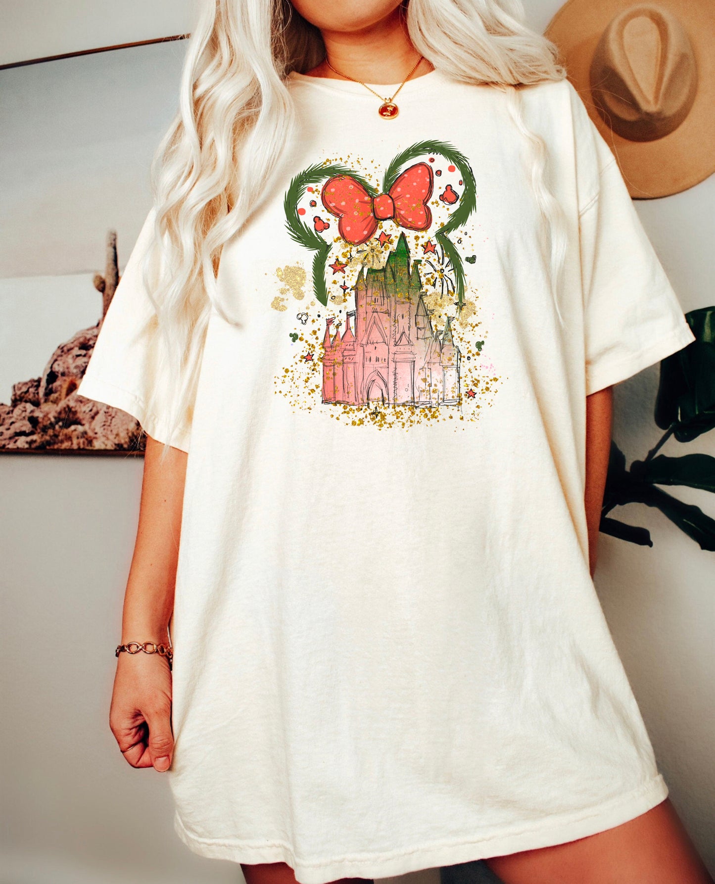 Watercolor Christmas Castle Shirt