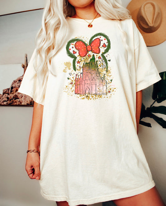 Watercolor Christmas Castle Shirt