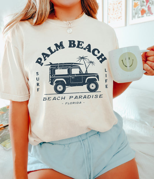 Vintage Retro Palm Beach Shirt