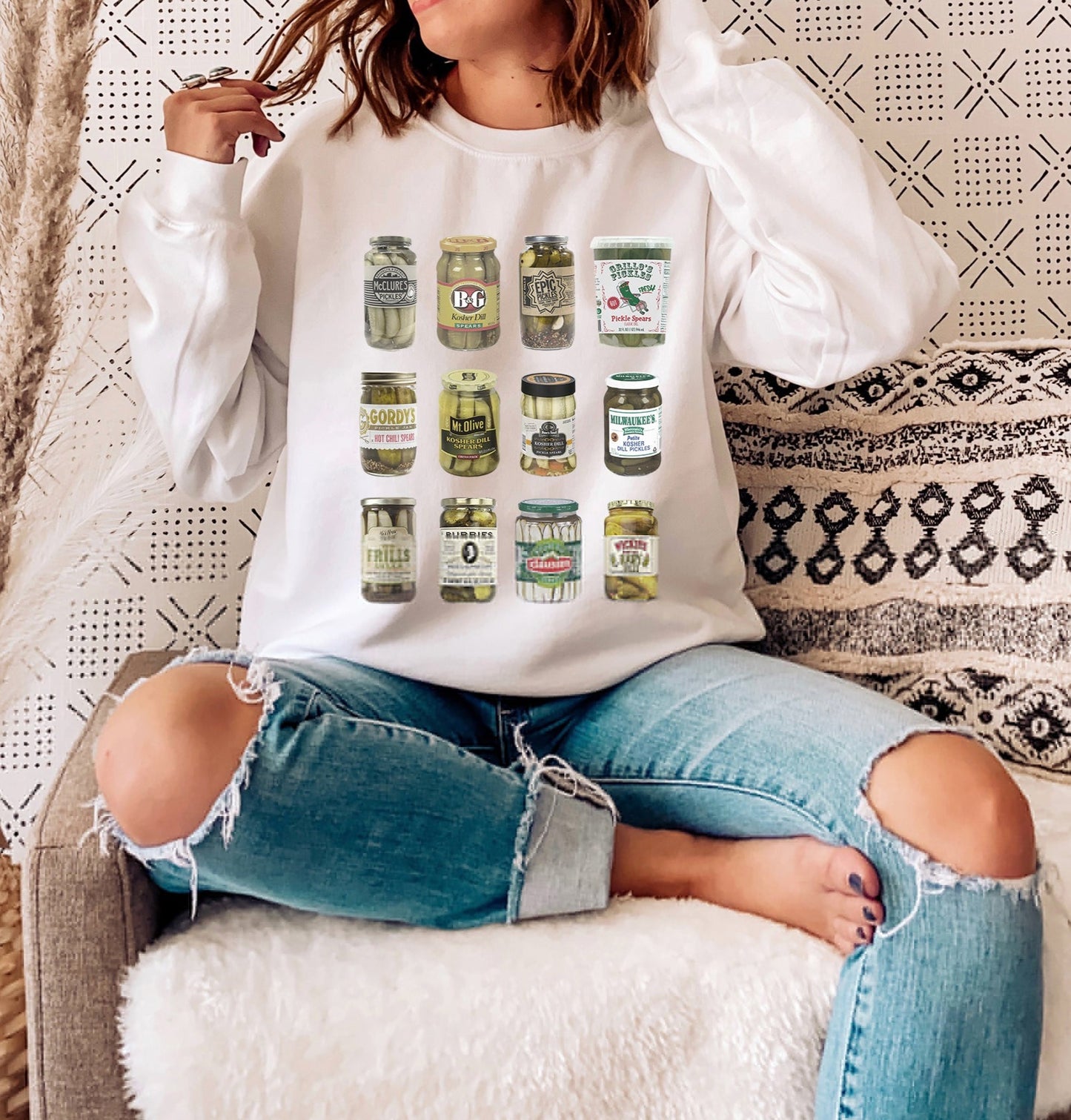 Vintage Canned Pickles Sweatshirt