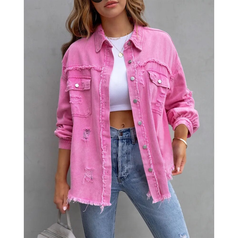 Raw Hem Jacket