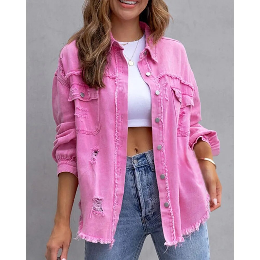 Raw Hem Jacket