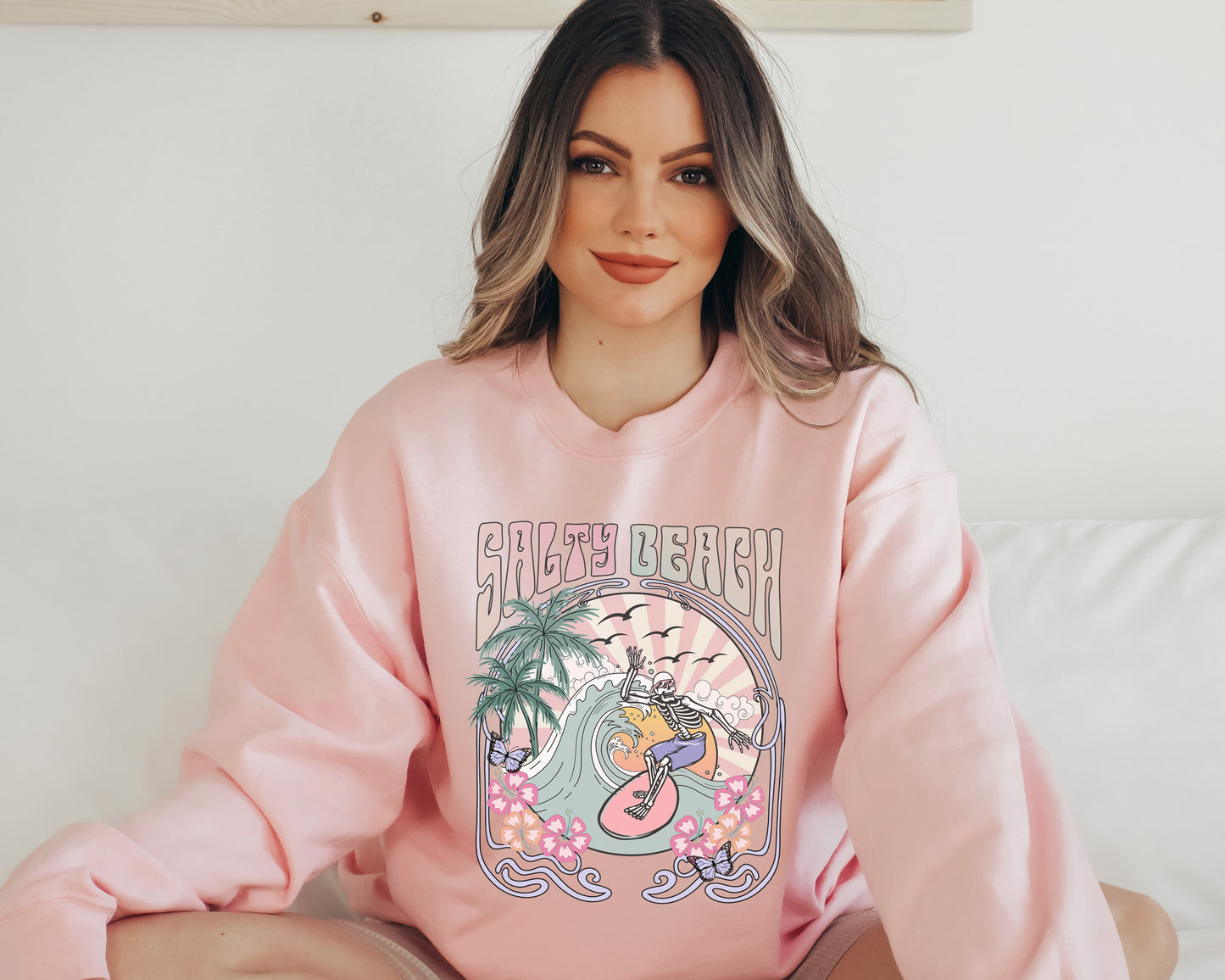Salty Sweatshirt, Beach Sweatshirt