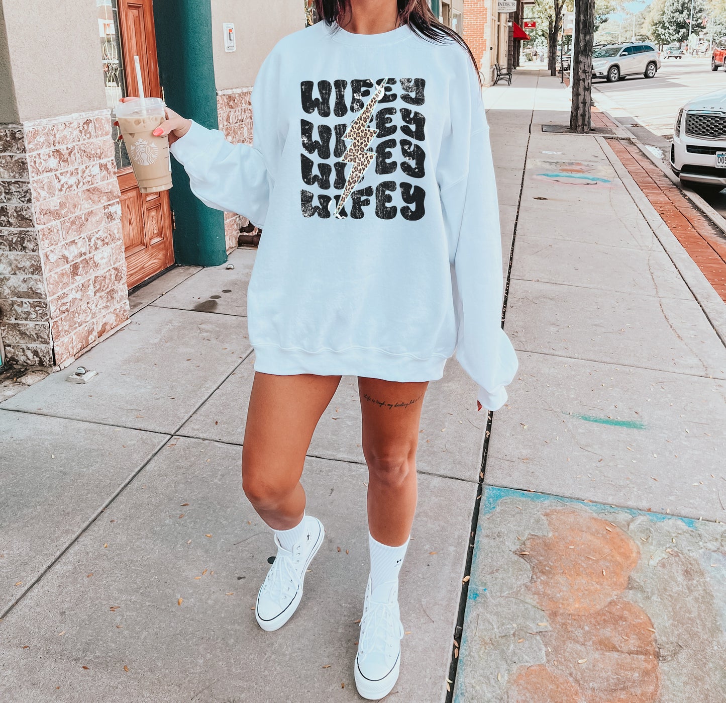 Wife Lightning Bolt Sweatshirt