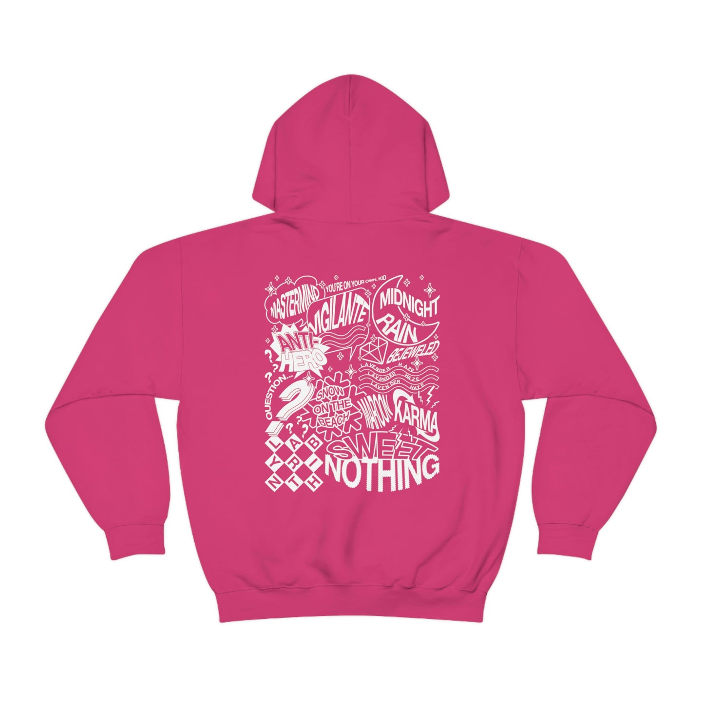 Midnights Album Censored Hoodie, 2 Sided Print