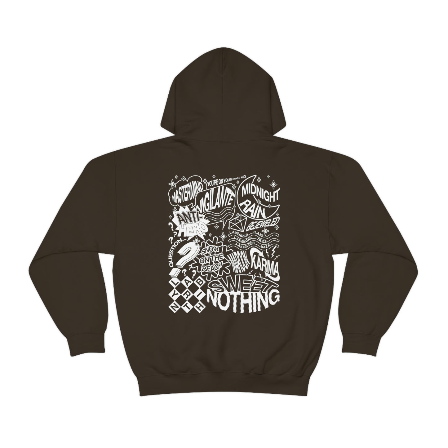 Midnights Album Censored Hoodie, 2 Sided Print