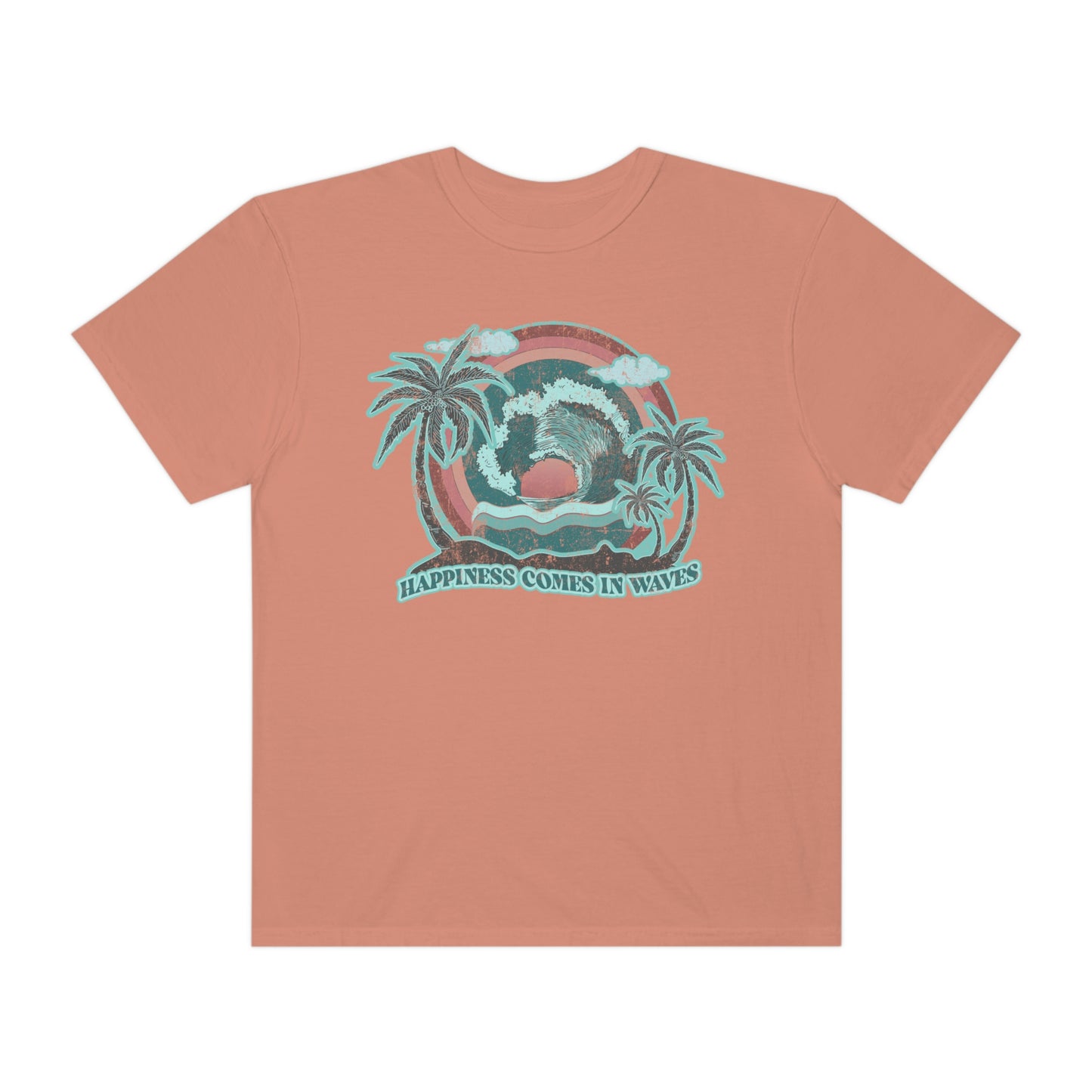 Happiness Comes In Waves Shirt Beach Shirt