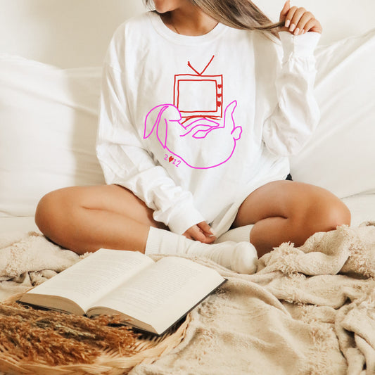 Harry Inspired Bunny TV Long Sleeve Shirt