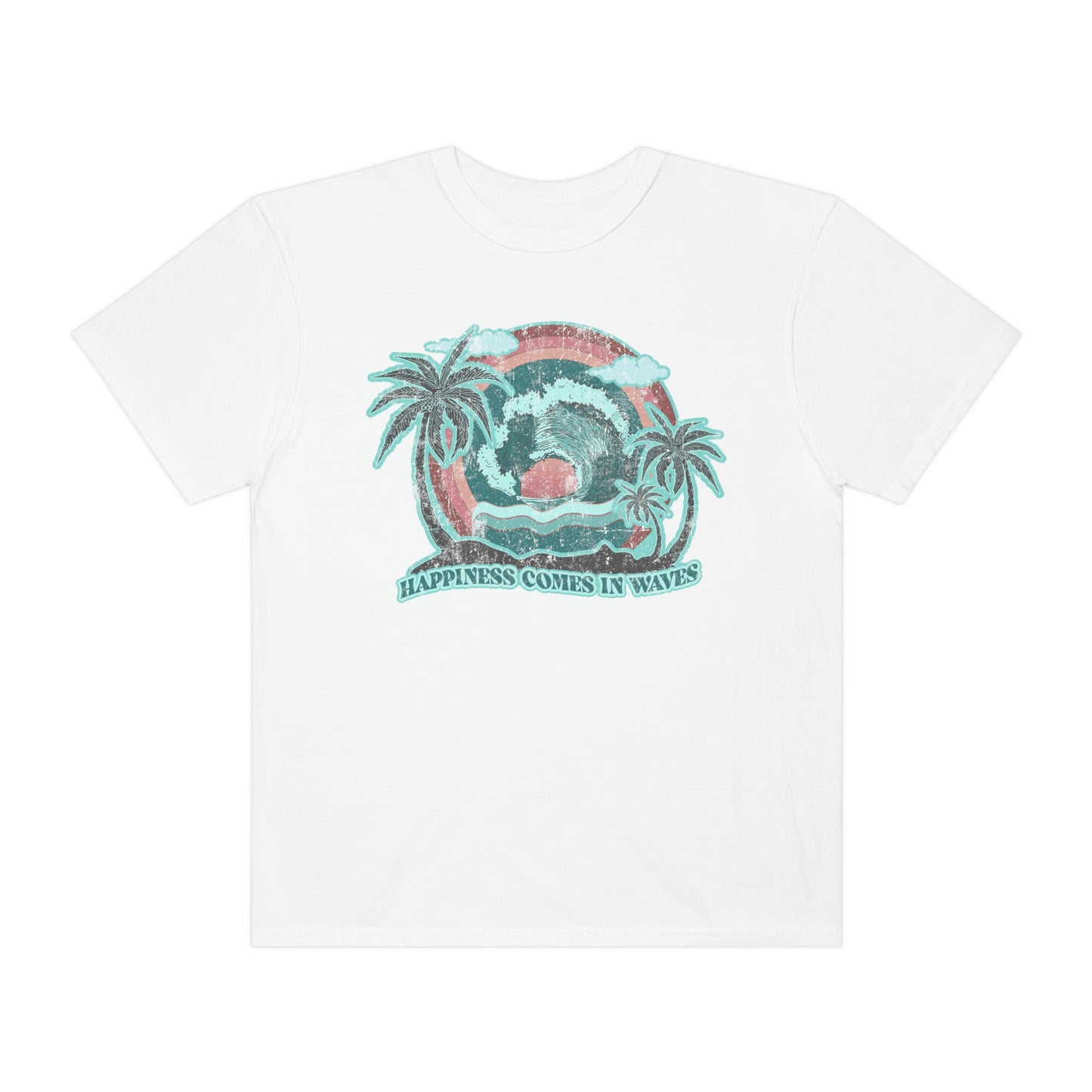 Happiness Comes In Waves Shirt Beach Shirt