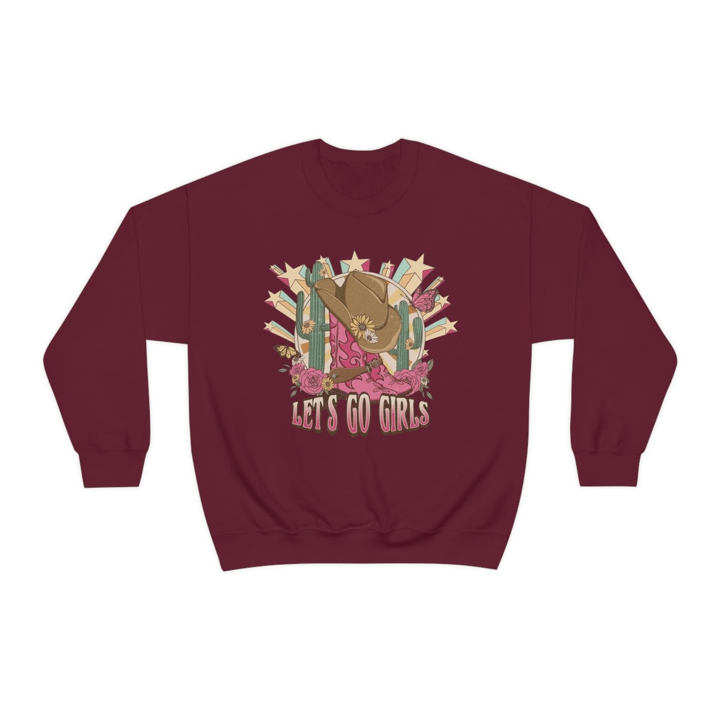 Let's Go Girls Western Sweatshirt