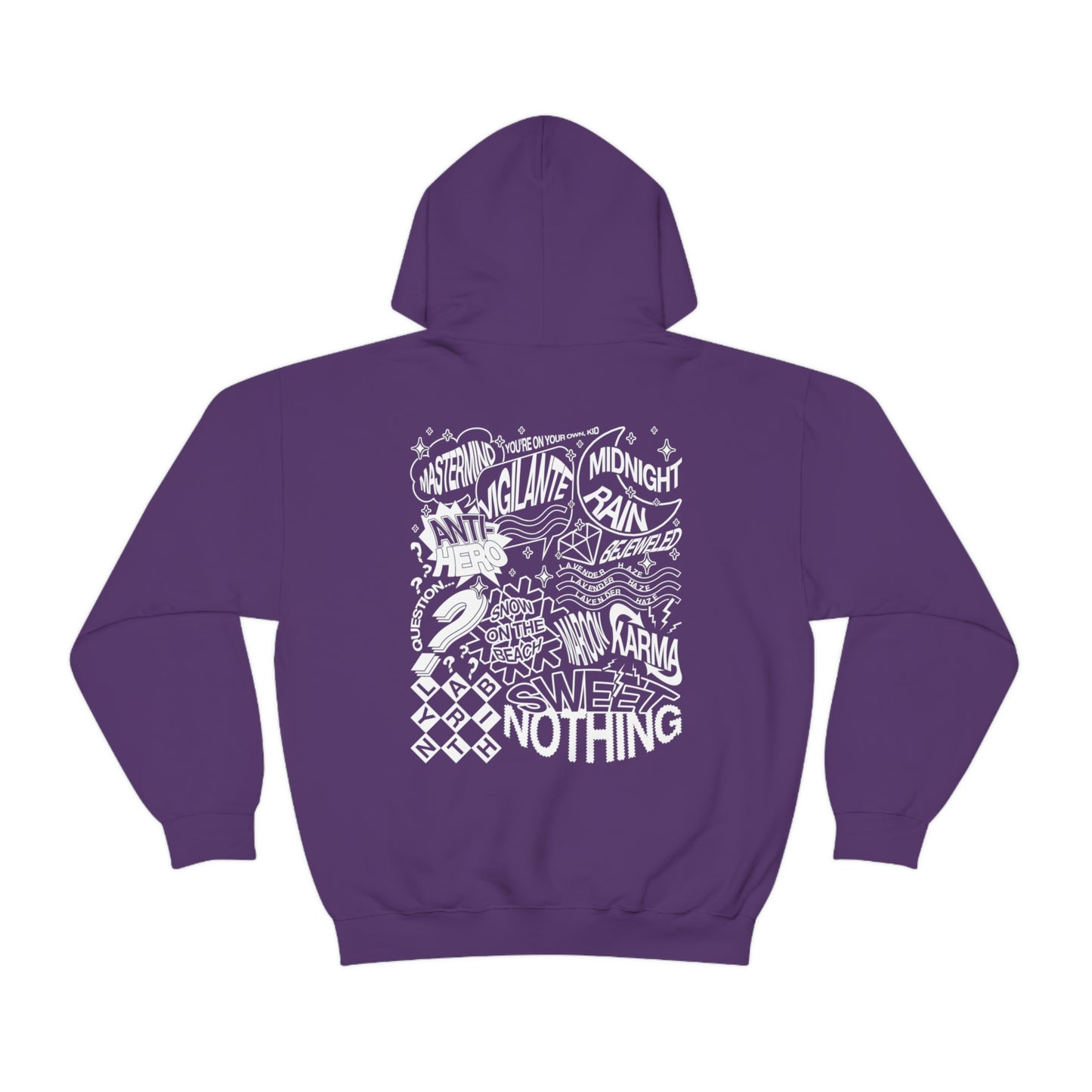 Midnights Album Censored Hoodie, 2 Sided Print
