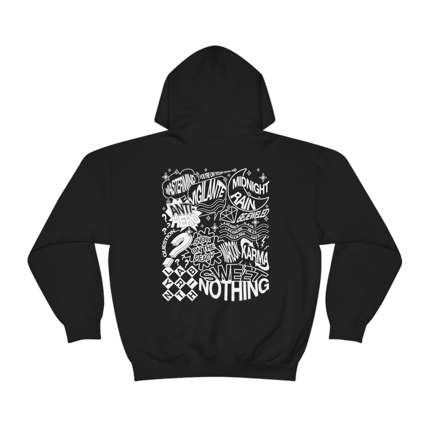 Midnights Album Censored Hoodie, 2 Sided Print