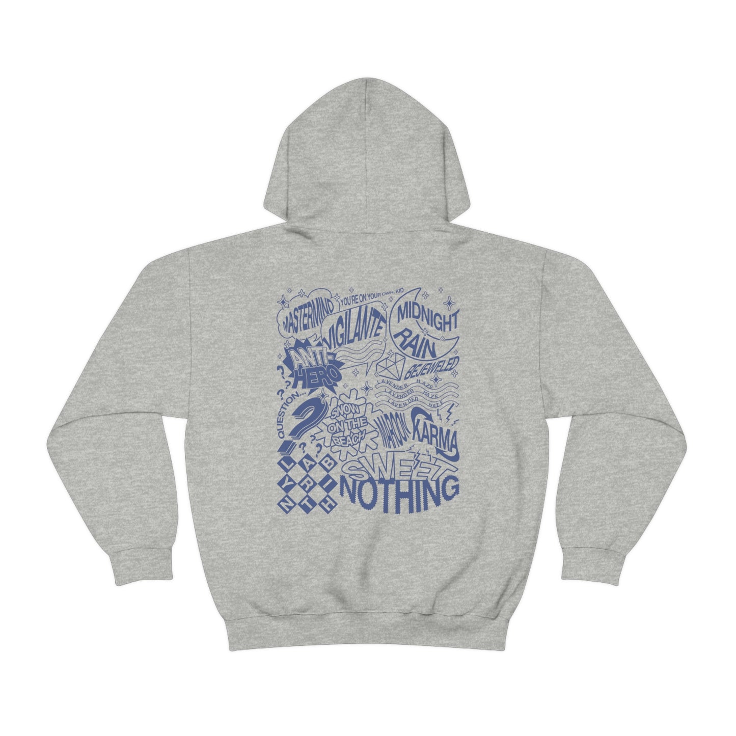 Midnights Album Censored Hoodie, 2 Sided Print
