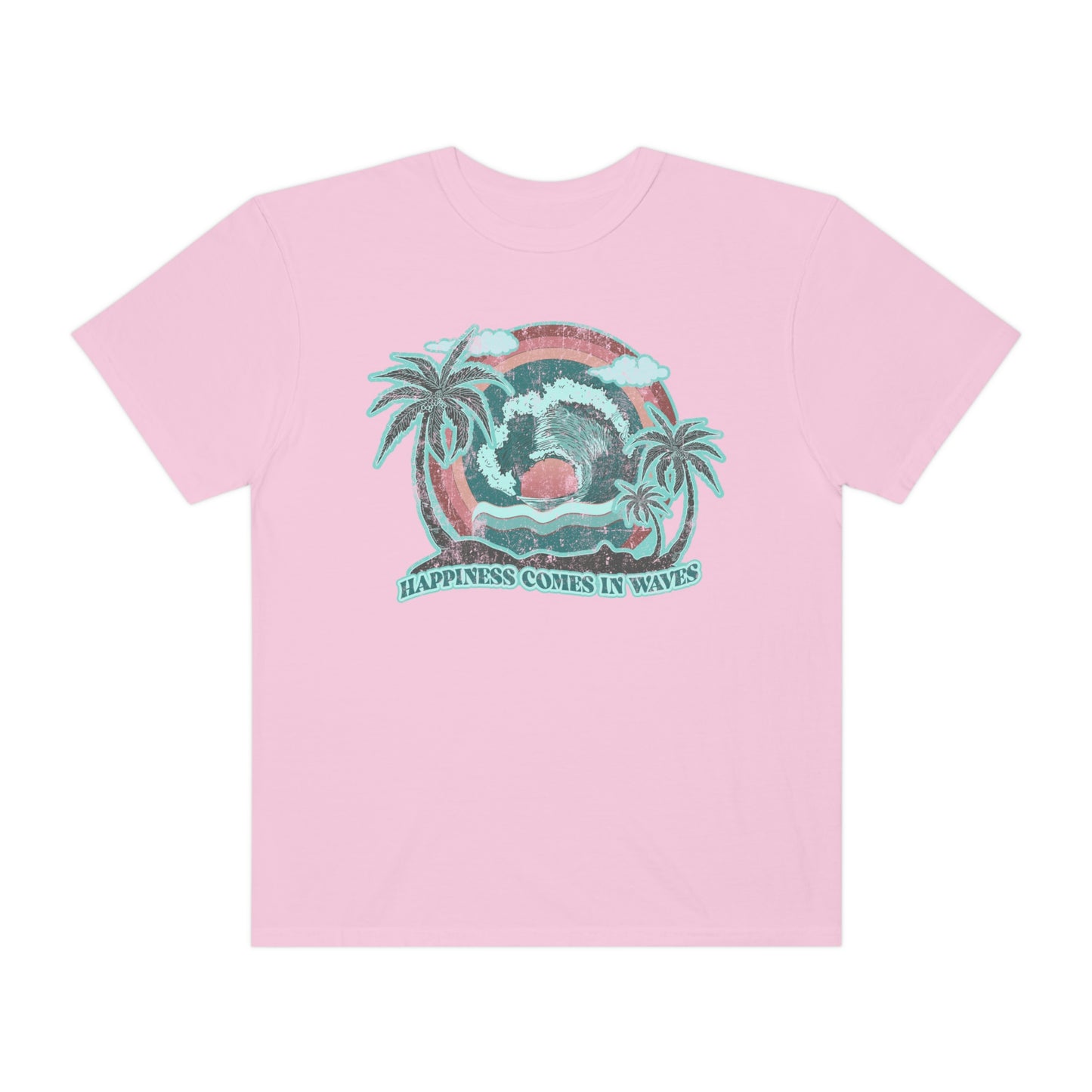 Happiness Comes In Waves Shirt Beach Shirt