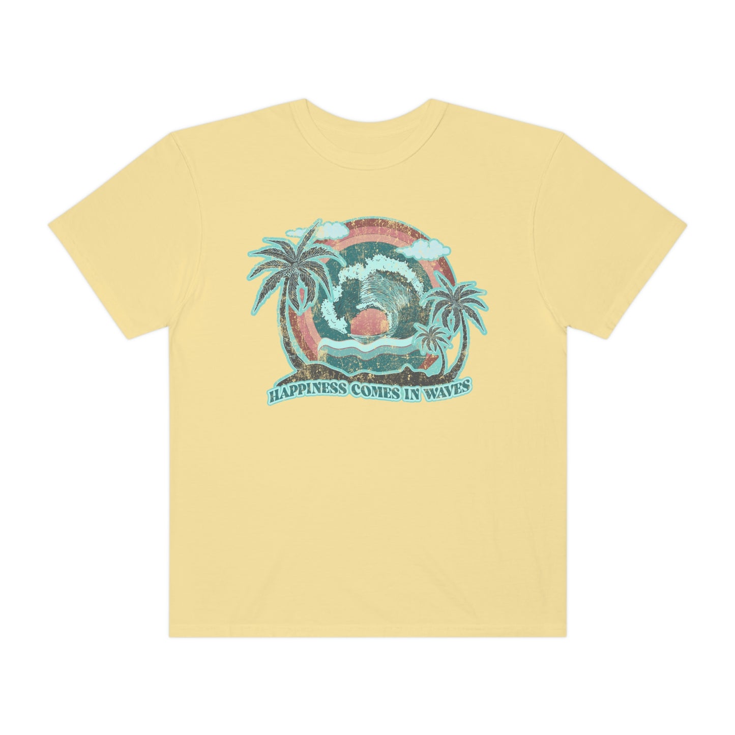 Happiness Comes In Waves Shirt Beach Shirt