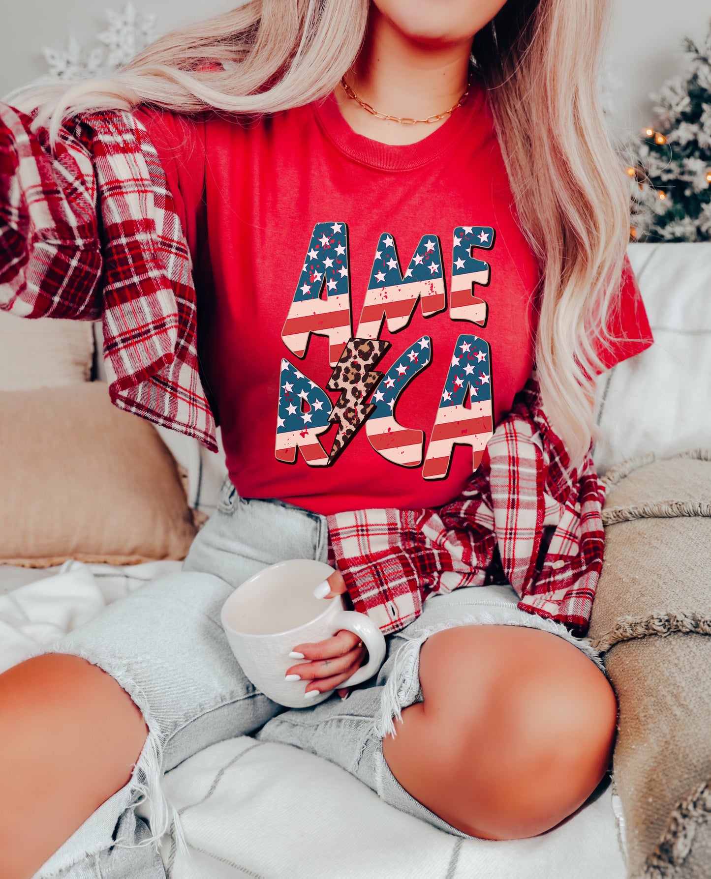 Retro America Lightning Bolt Shirt