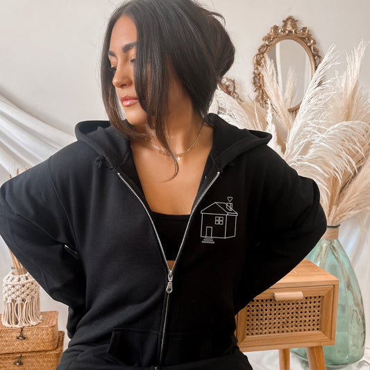 Harry's House Zip Up Hoodie Sweatshirt, Two Sided Print