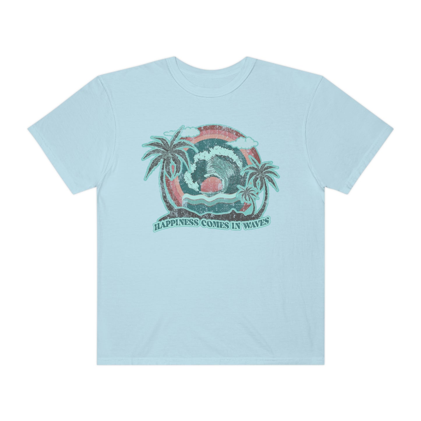 Happiness Comes In Waves Shirt Beach Shirt