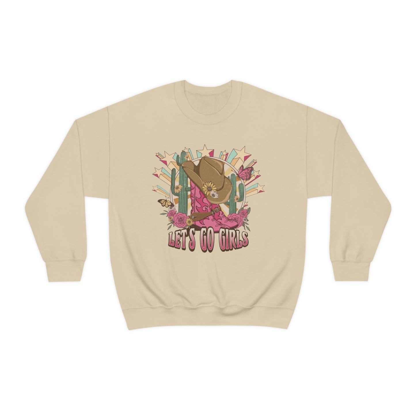 Let's Go Girls Western Sweatshirt