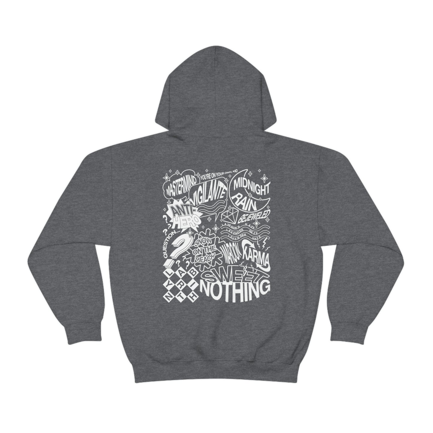Midnights Album Censored Hoodie, 2 Sided Print