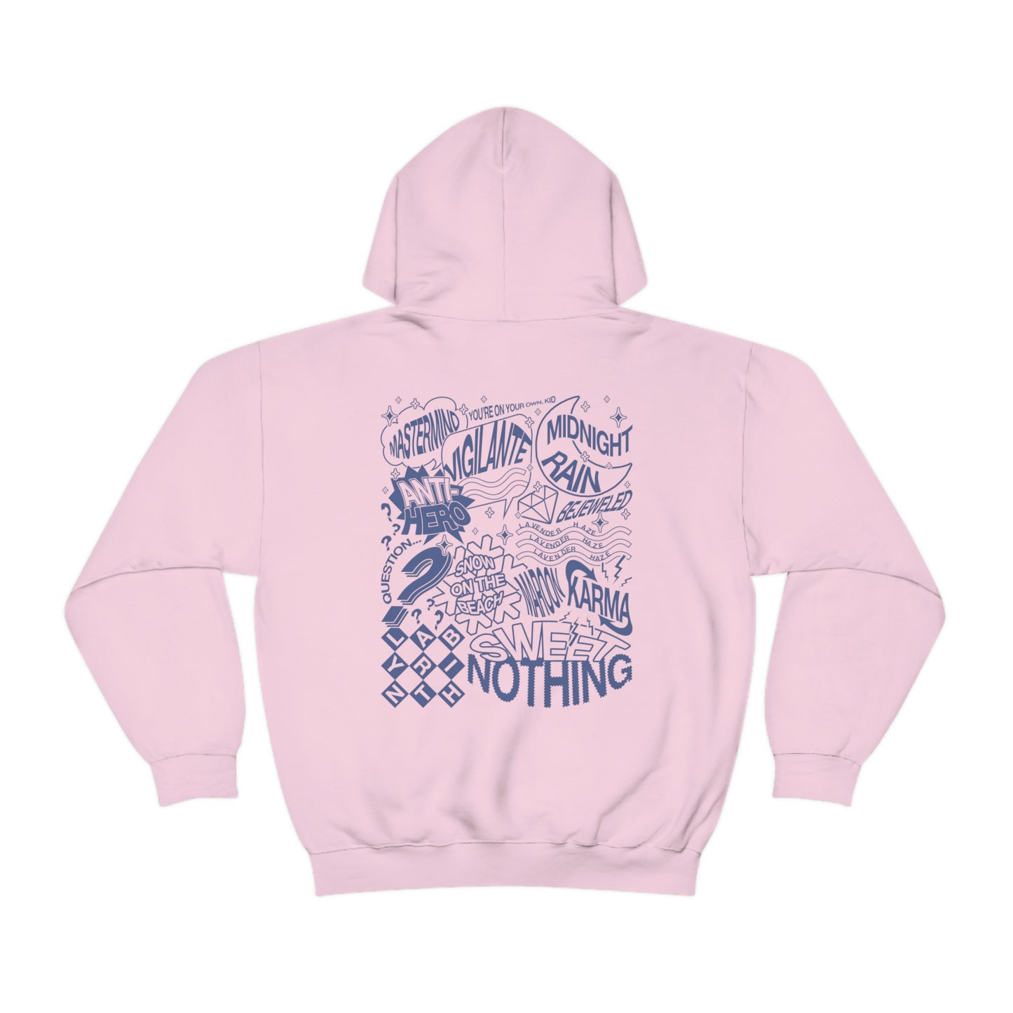 Midnights Album Censored Hoodie, 2 Sided Print