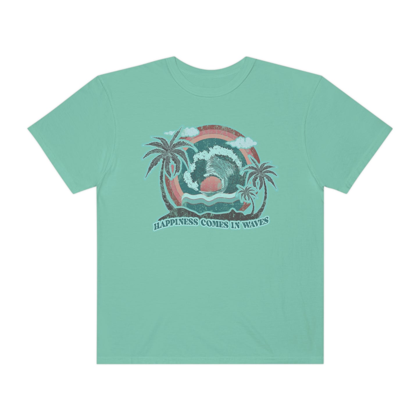 Happiness Comes In Waves Shirt Beach Shirt