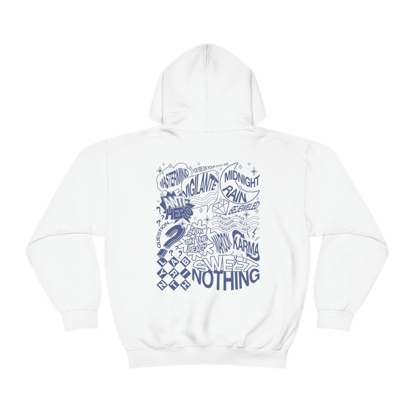 Midnights Album Censored Hoodie, 2 Sided Print